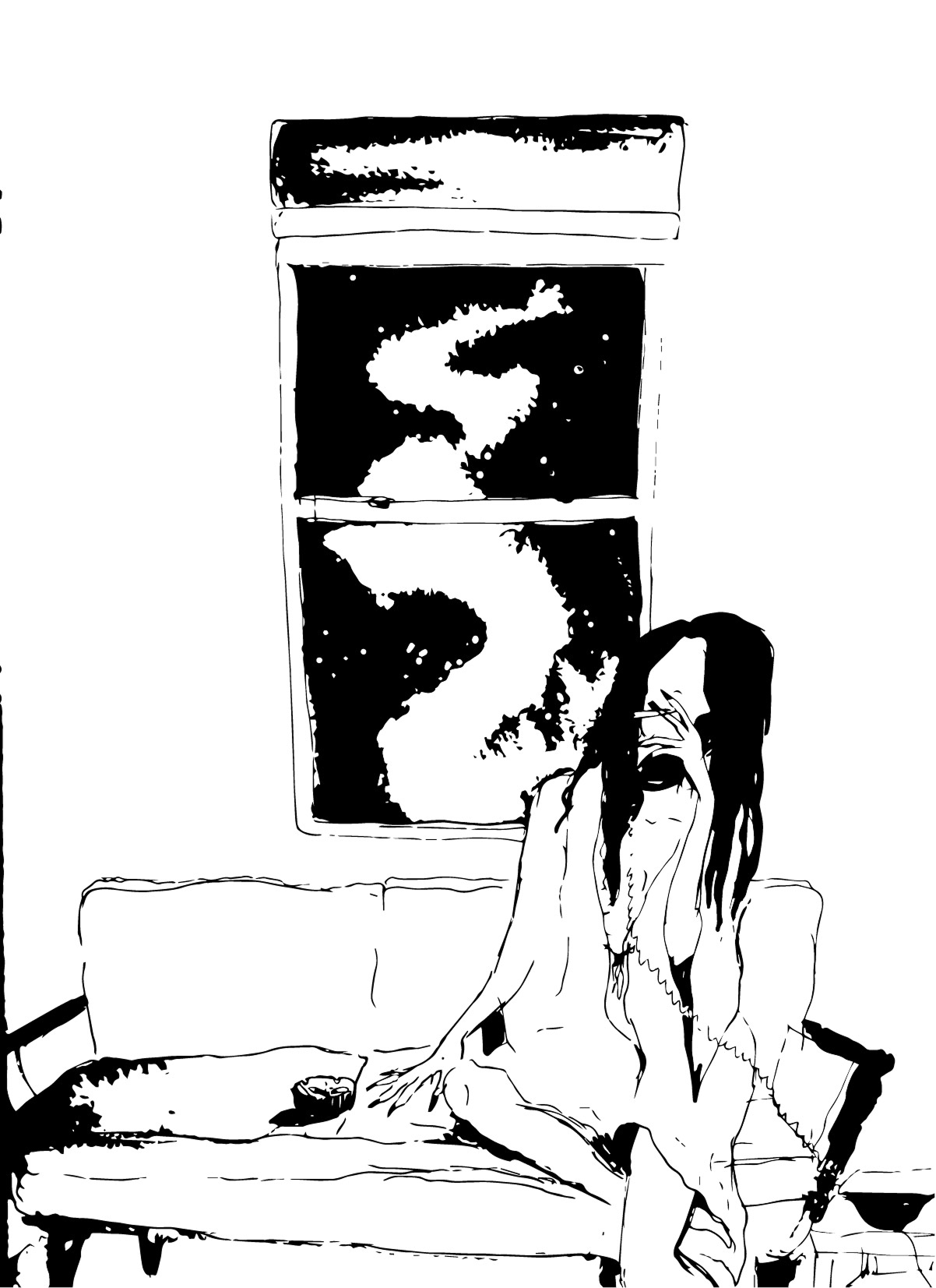 Couch (2018); ink on paper; vectorized